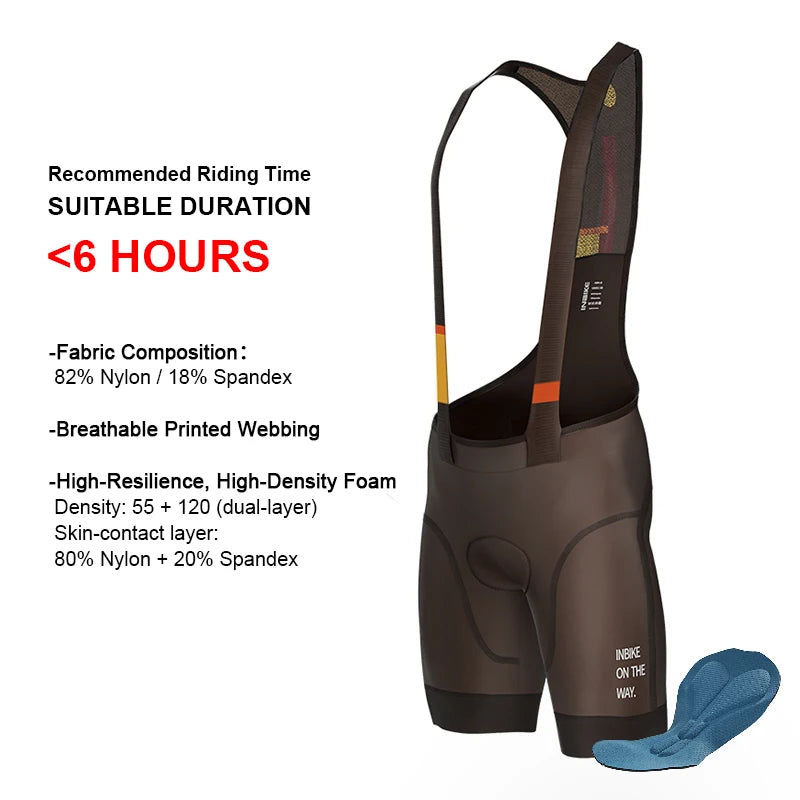 Pantaloncini Con Bretelle Da Ciclismo MTB Uomo Professionali Per Bici Da Montagna E Strada Abbigliamento Ciclismo
