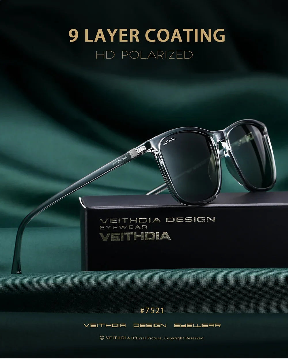 Occhiali Da Sole Unisex Retrò Polarizzati UV400 Lenti Vintage Lusso Per Uomo Donna Premium