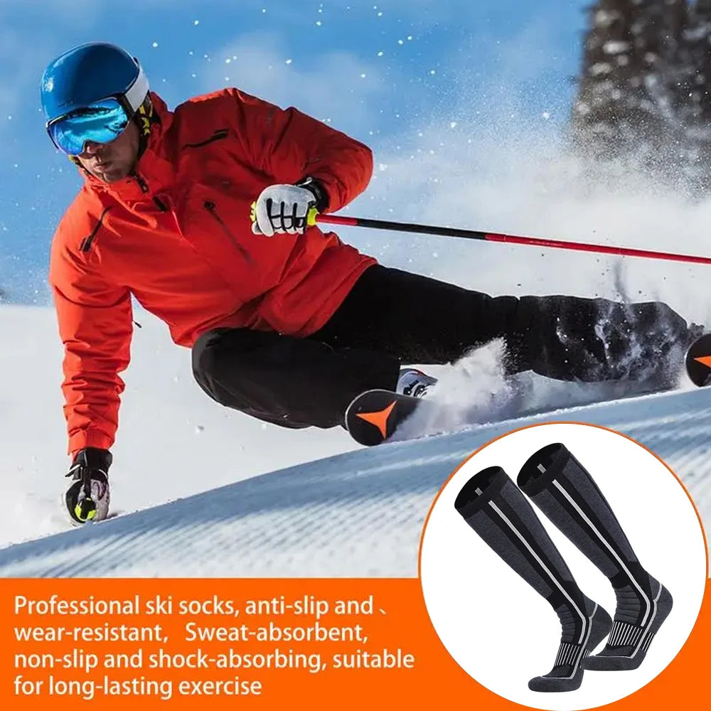 Calzini Termici In Lana Merino Unisex Lunghi A Compressione Per Sci Escursionismo Snowboard Trekking