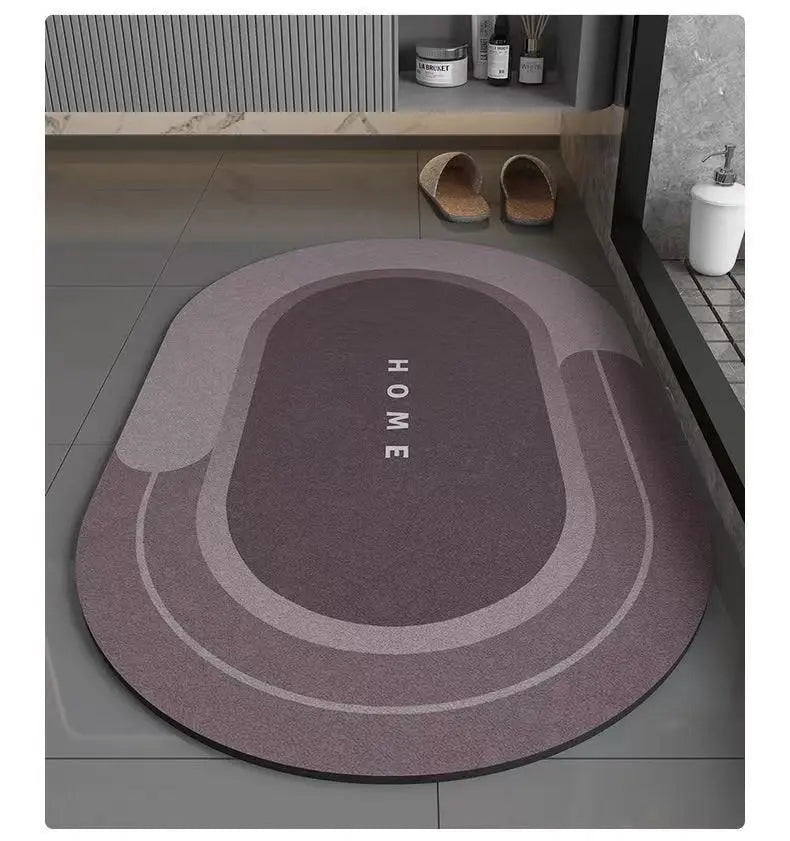 Tappetino Bagno Antiscivolo Assorbente In Fango Diatomea Ad Asciugatura Rapida Per WC E Piedi