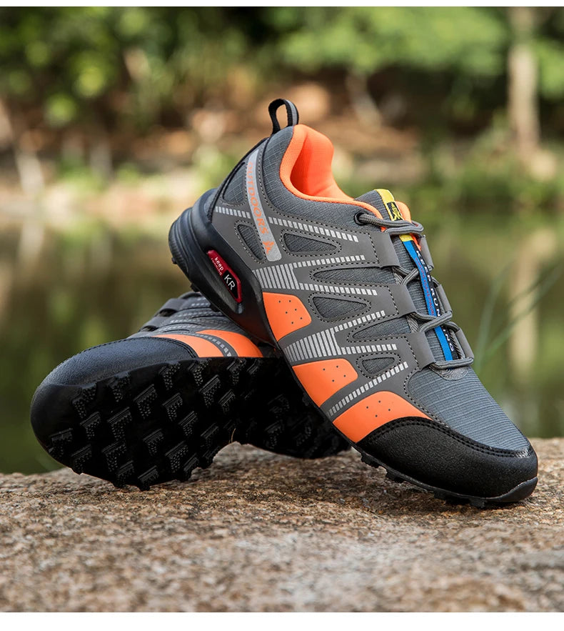 Scarpe Trekking Impermeabili da Uomo Taglia Fino a 48 Escursionismo Alpinismo Campeggio Sneakers da Bici Tattiche