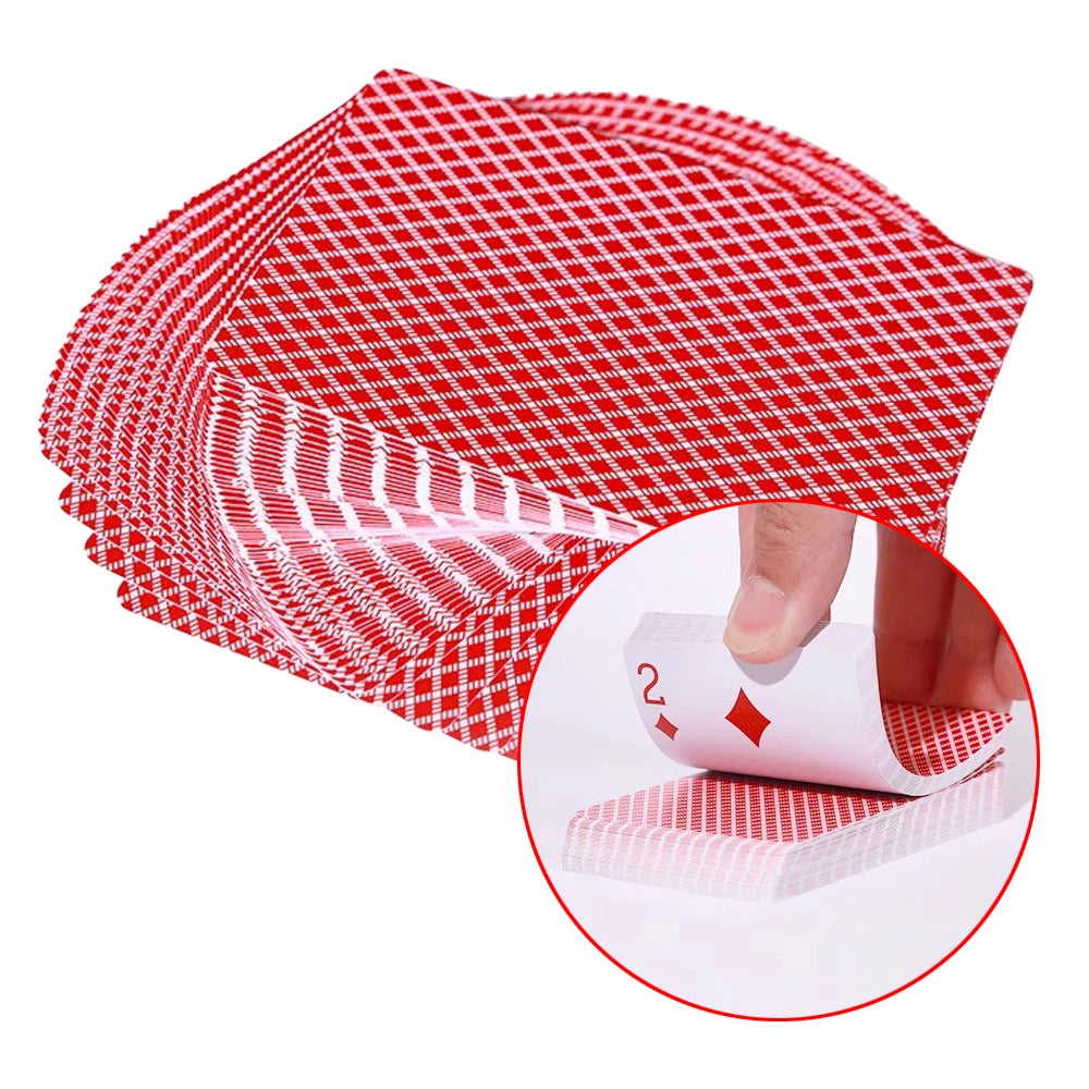 Nuove Carte Da Gioco In Plastica Stretta Impermeabili Da Tavolo Con Caratteri Grandi PVC Satinato Spessore Alto