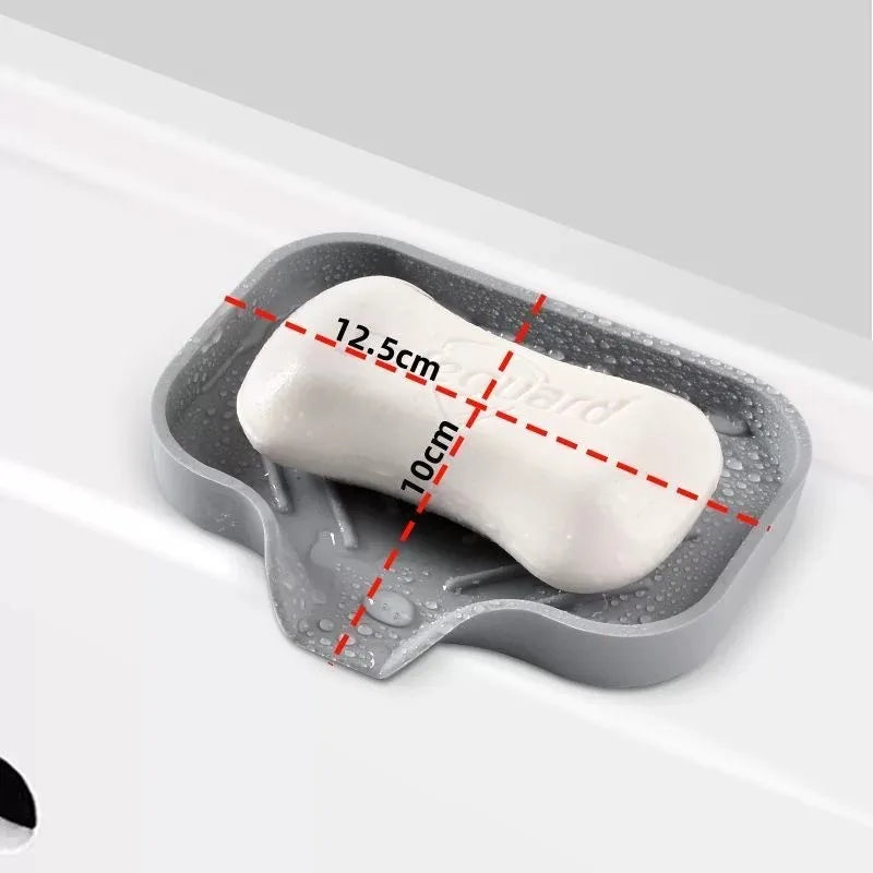 Tappetino Silicone Per Rubinetto Con Vassoio Lavello Spugna Dispenser Sapone Portaoggetti Appoggio Cucina