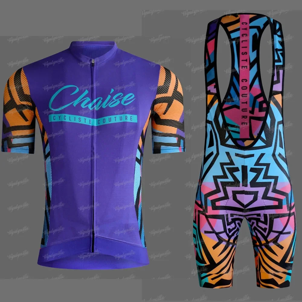 Maglia Da Ciclismo Professionale Da Uomo Manica Corta Set Uniforme Estiva Per Bici Da Strada Con Protezione UV