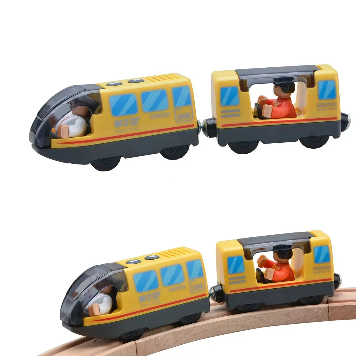 Locomotiva Magnetica Per Treno Ad Alta Velocità Di Simulazione Universale In Legno Per Giochi Educativi Ferroviari