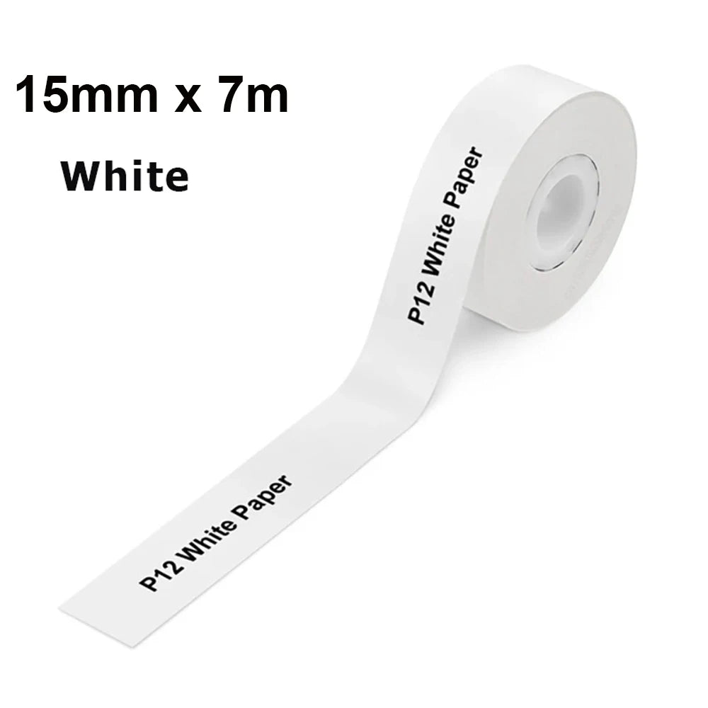Nastro Termico Continuo 15 Mm Per Etichette Stampante Ufficio KingJim LR5C 4 Metri E 7 Metri