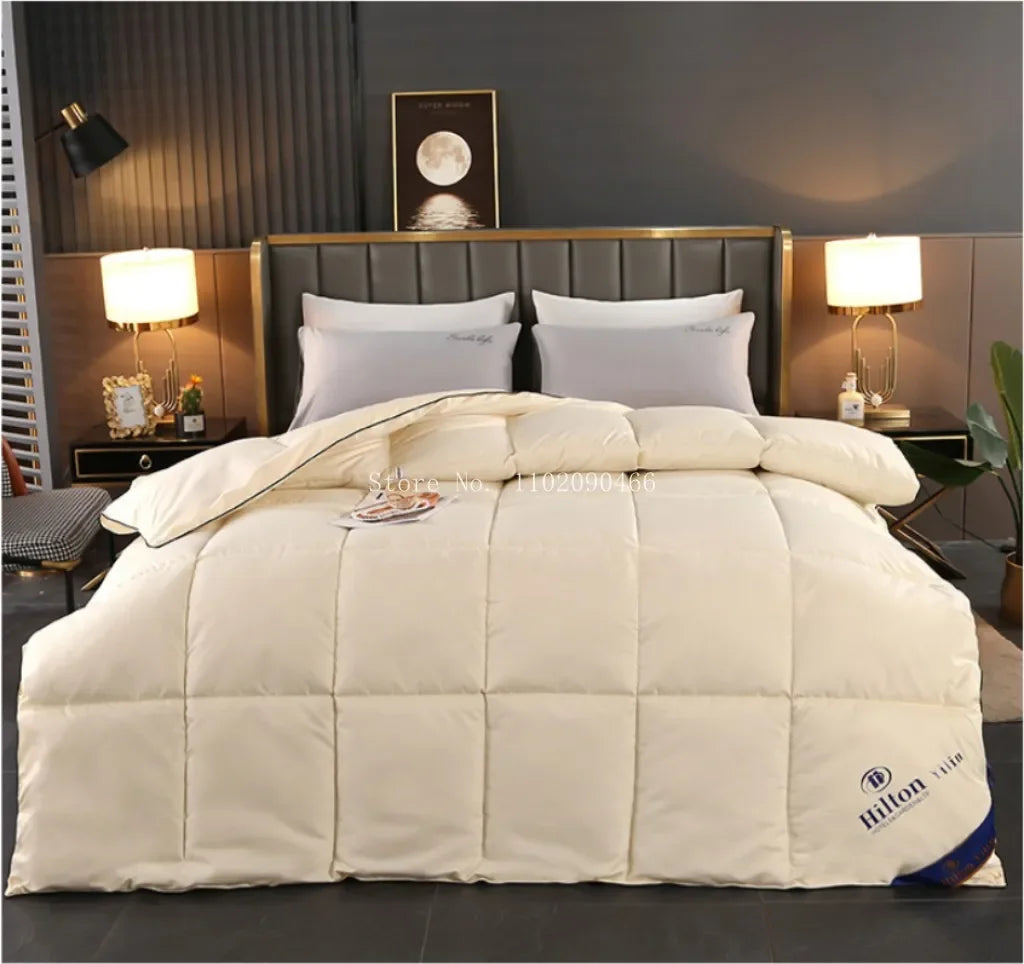Hilton 5 Stelle Piumino Quattro Stagioni Letto Matrimoniale Caldo Trapunta Invernale