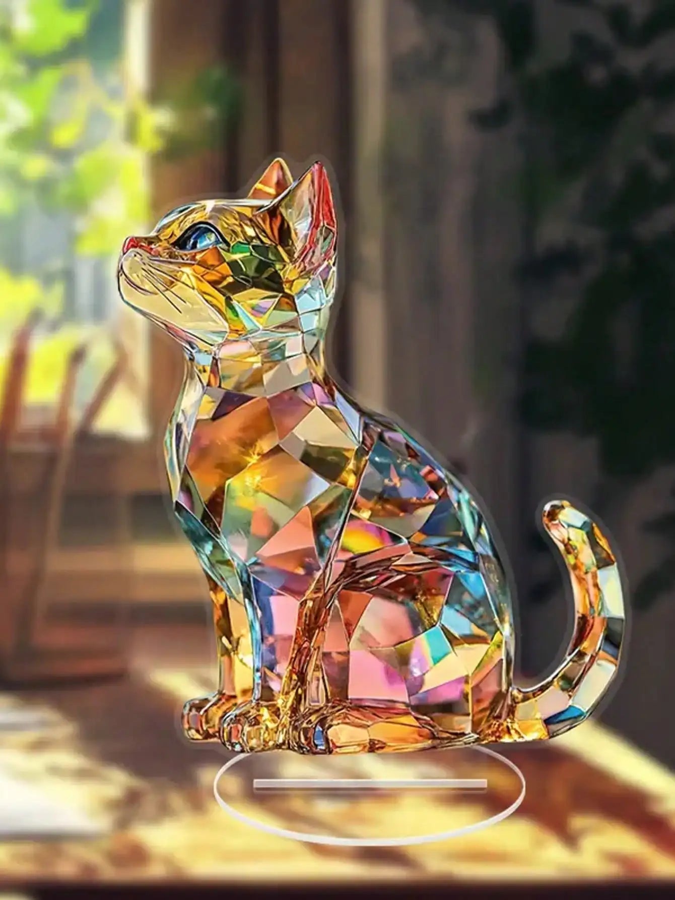 Eleganti Sculture Esotiche Per Decorazioni Da Tavola Per Gatti E Ufficio Tema Animali Per Ringraziamento