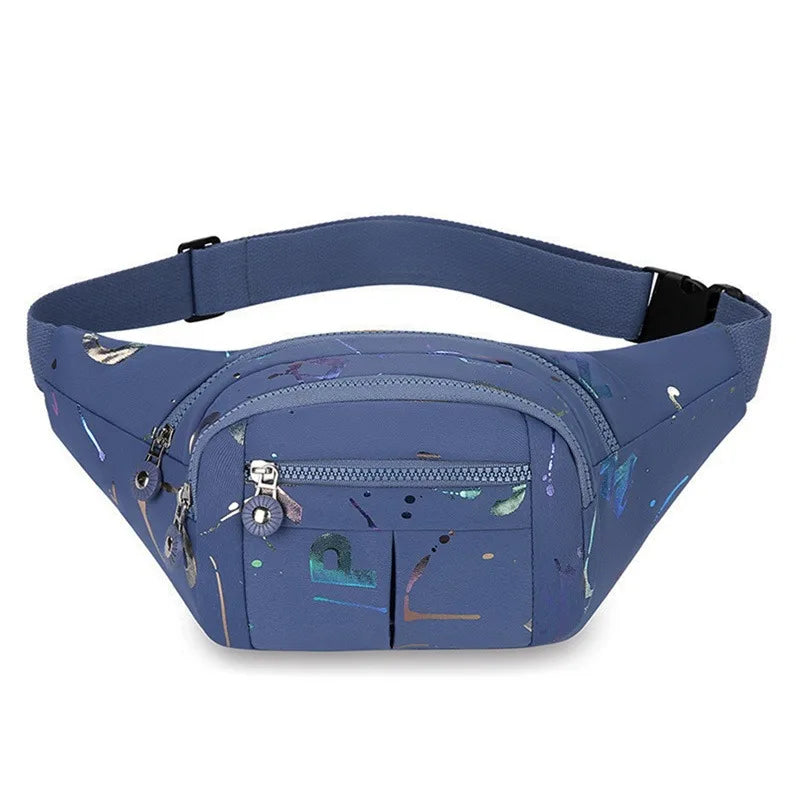 Marsupio da Donna Impermeabile in Tessuto Oxford Borsa a Cintura e Tracolla Borsa a Banana Moda Femminile
