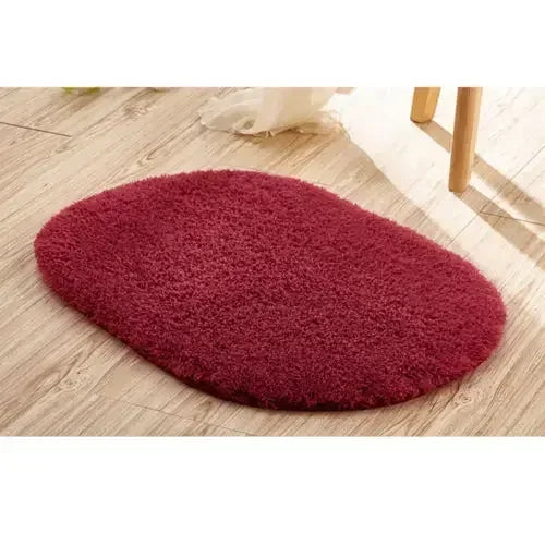 Tappetini da Bagno Antiscivolo in Memory Foam Ellittici Morbidi con Assorbimento Idrico per Pavimento del WC Spessi