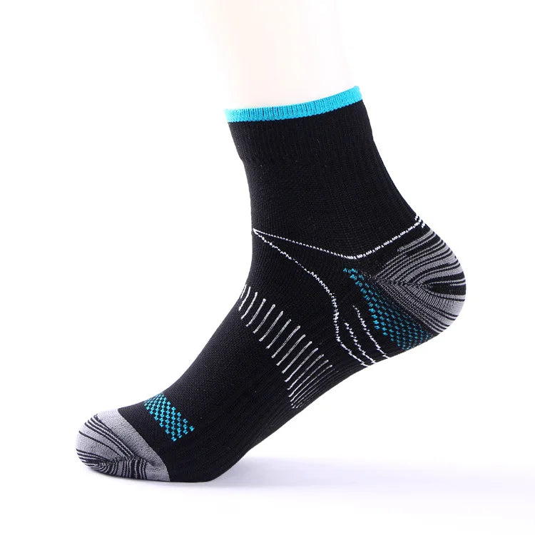 Calzini Sportivi Uomo Caviglia Alta Compressione Con Protezione Per Corsa Cotone Nylon Stile 41