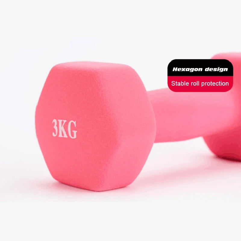 Manubri Esagonali In Plastica Per Donna Attrezzatura Fitness Dimagranti Per Vita Sottile