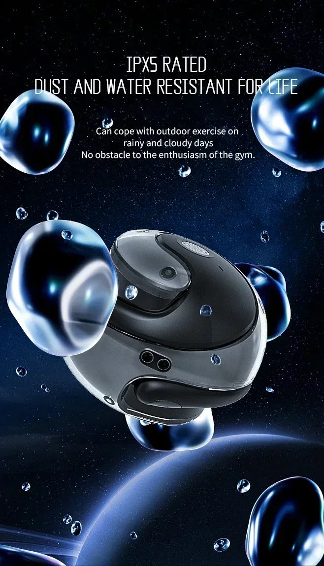 Cuffie Bluetooth Wireless TWS Con Gancio Per Orecchio Cancellazione Del Rumore Auricolari Stereo Bluetooth 5.3 Gaming