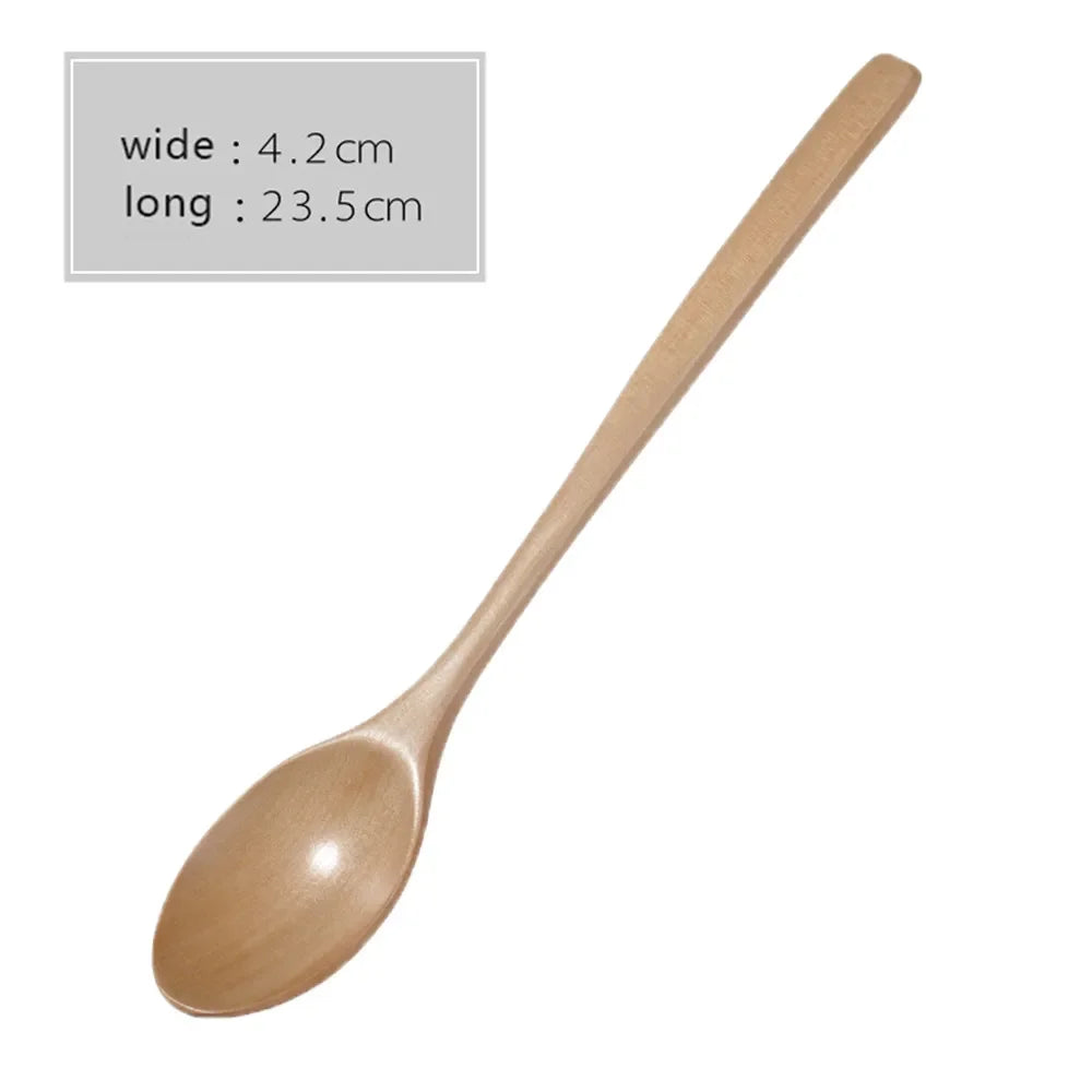 Set Da 2 Cucchiai In Legno Per Zuppe Porridge Cereali E Dessert Utensili Da Cucina Eco Friendly Ergonomici