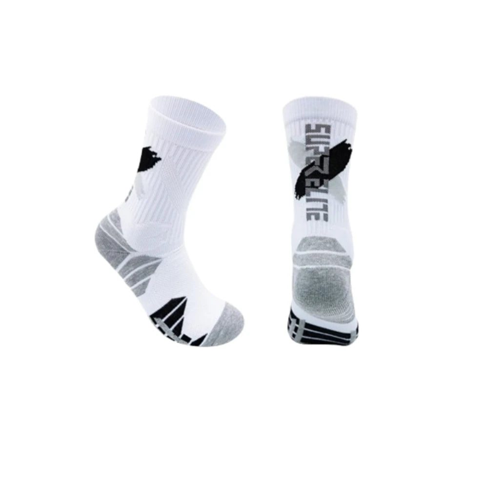 Calzini Sportivi Da Uomo A Tubo Alto Per Ciclismo Corsa Trekking Basket Calcio Cotone Poliestere Nylon ICCLEK