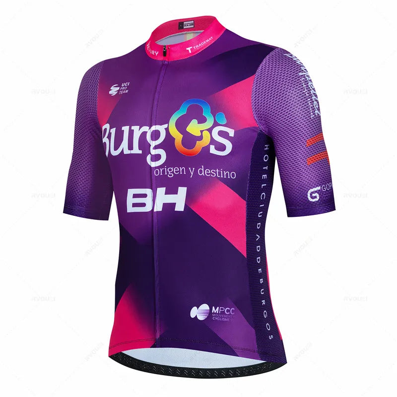 Nuovo BH Burgs Team 2024 Maglia Da Ciclismo Uomo E Pantaloncini Da Bici Set MTB Estivo Asciugatura Rapida