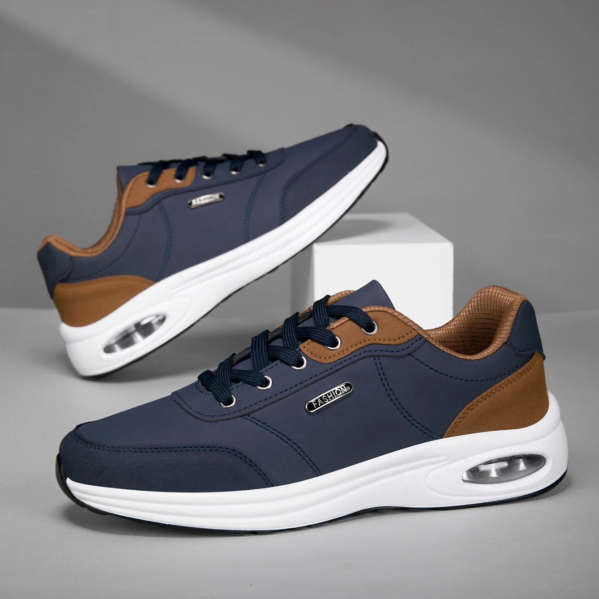 Scarpe Nuove Uomo Primavera Autunno Impermeabili Ammortizzazione Antiscivolo Scarpe Sportive In Pelle Da Tennis