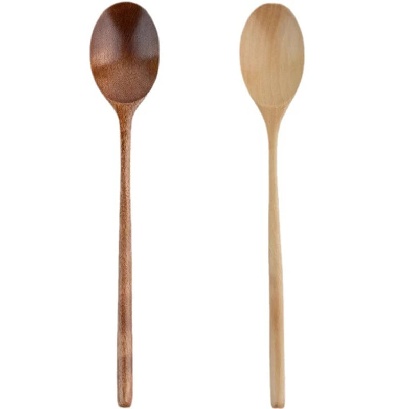 Set Da 2 Cucchiai In Legno Per Zuppe Porridge Cereali E Dessert Utensili Da Cucina Eco Friendly Ergonomici