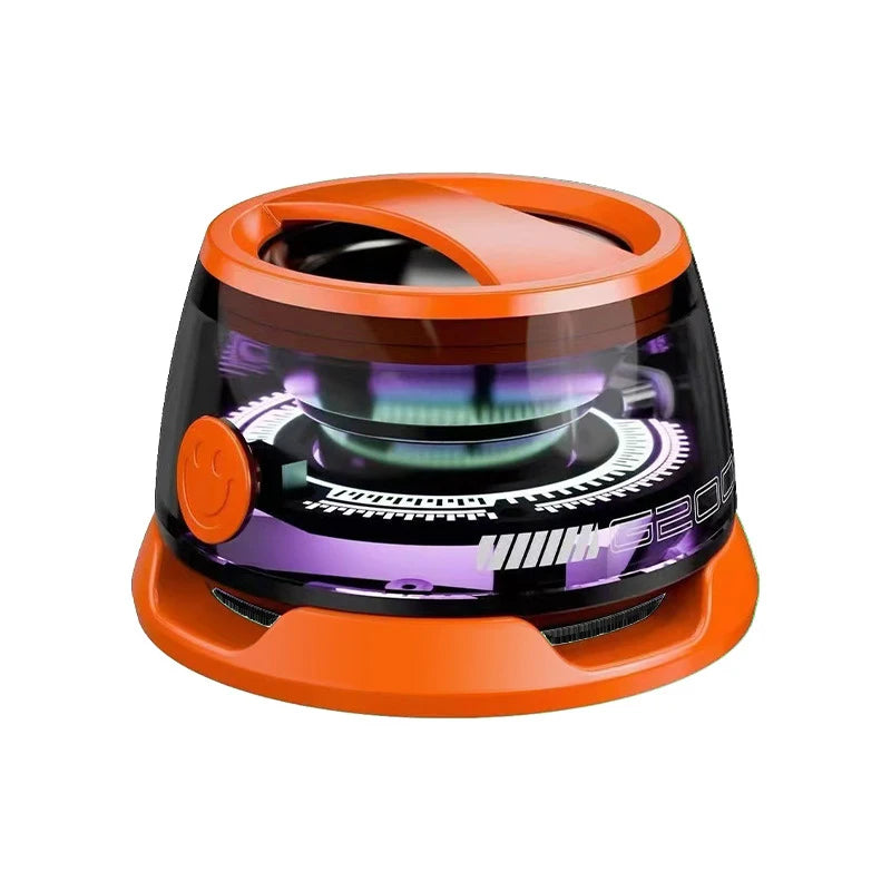 Altoparlante Bluetooth Magnetico Portatile Per Viaggiatori Con Luce RGB Dinamica E Compatibile Con iOS