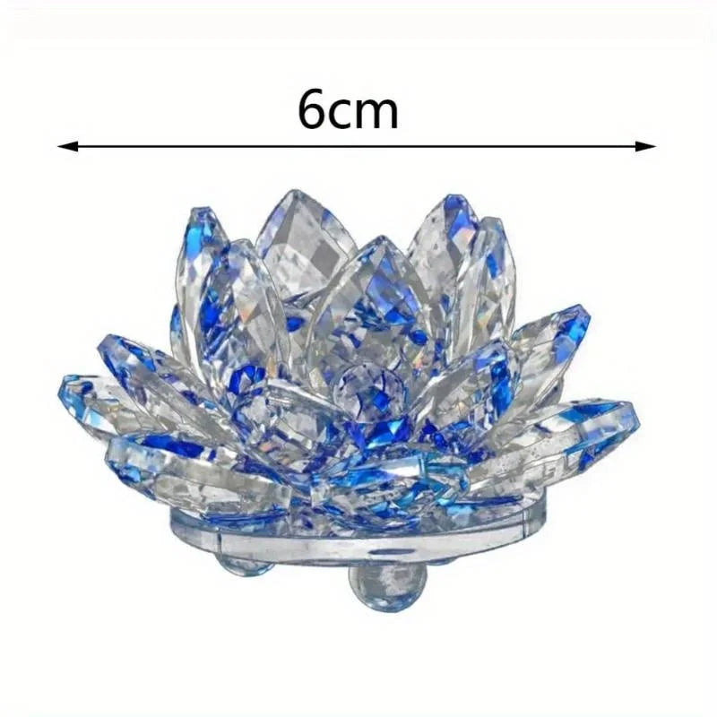 Figurina Fiore Di Loto In Vetro Cristallo Nozze E Casa Collezione Ornamenti Da Tavolo Regalo Souvenir