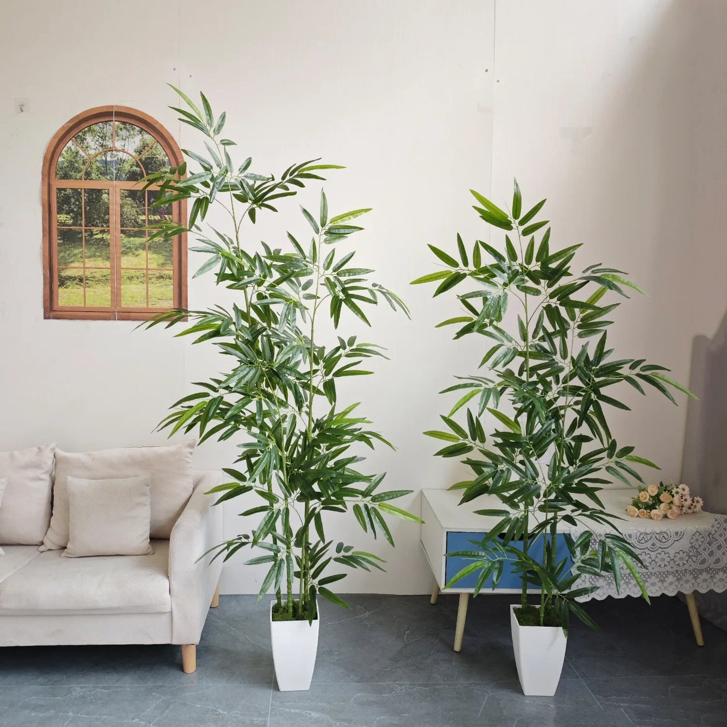 Bambù Artificiale Verde Grande Altezza Regolabile Da 160 A 210 Cm Per Decorazione Giardino E Ambienti