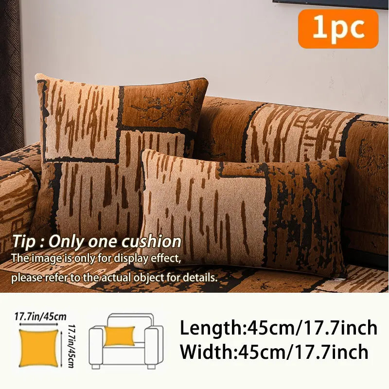 1 cuscino per divano in stile retrò con un lusso leggero e un tocco di fascia alta, adatto a tutte le stagioni, fodera per divano antiscivolo