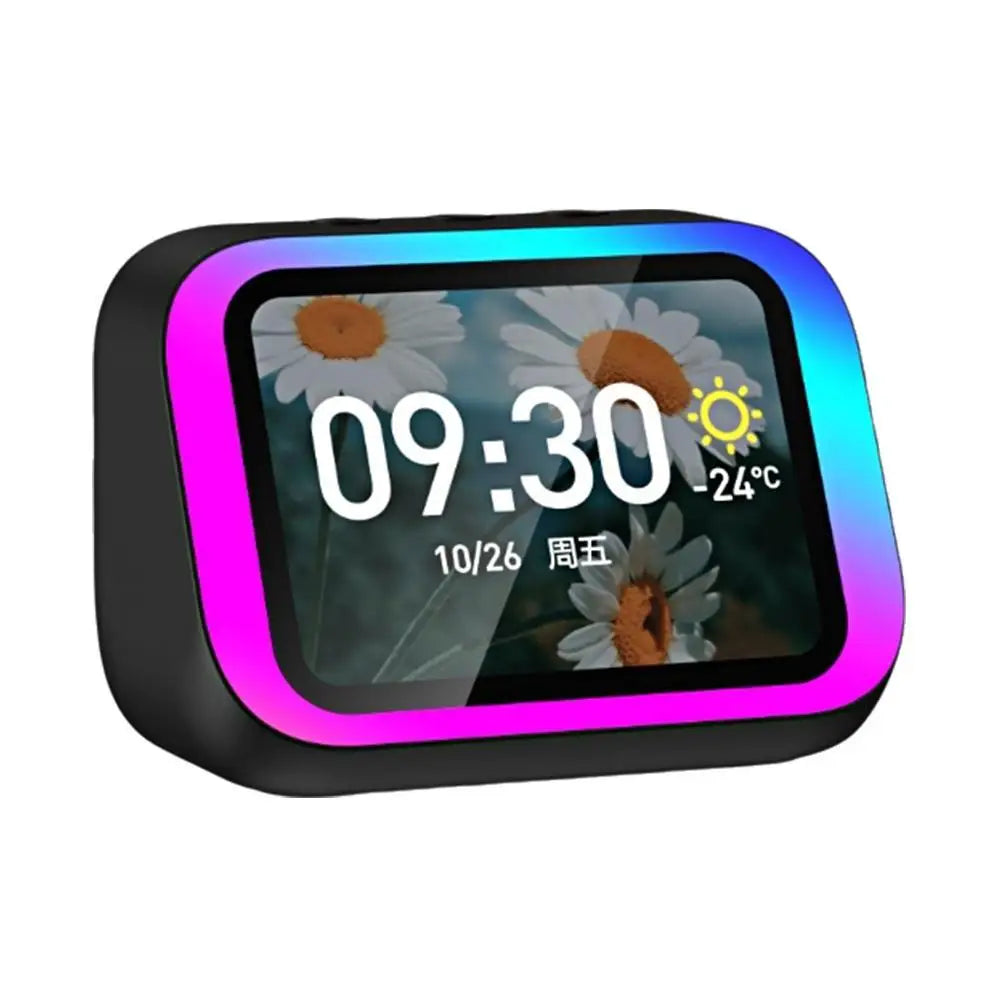 Sveglia Intelligente con Altoparlante Bluetooth AI Display Meteo Wireless Lettore di Storie Musicali Regalo Perfetto