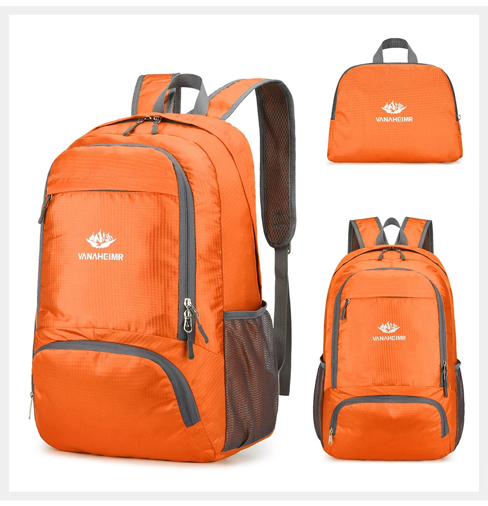 Zaino Pieghevole Da 23 Litri Ultraleggero Esterno Zaino Da Trekking Daypack Capienza Elevata Tessuto Idrorepellente