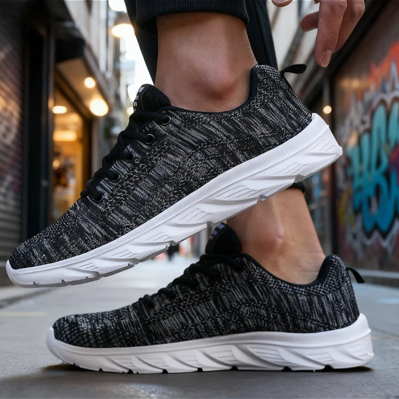Scarpe Da Ginnastica Da Corsa In Maglia Uomo Traspiranti Leggere Antiscivolo Suola Morbida Scarpe Da Passeggio