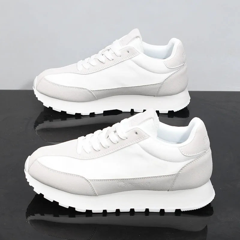 Scarpe Da Ginnastica Casual Uomo Donna Con Piattaforma Maggiorata Traspirante In Pelle Retro