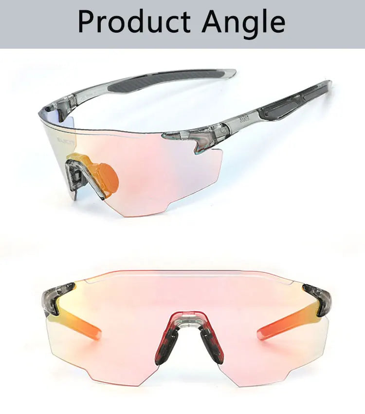 Occhiali da Ciclismo Polarizzati Fotocromatici UV400 per Uomo e Donna da Bici da Strada MTB Occhiali da Sole