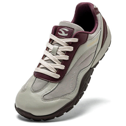 Hobibear Scarpe Da Trekking A Piedi Nudi Unisex Wide Fit Trail Running Scarpe Retrò In Pelle Artificiale Zero Drop
