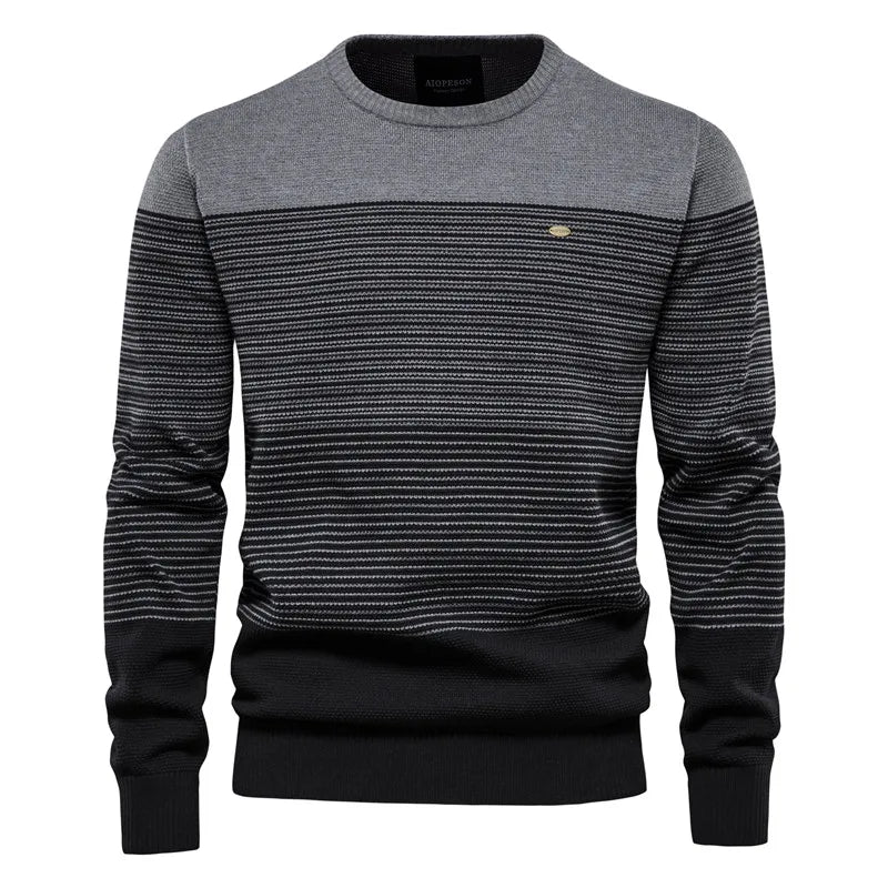 Maglione Da Uomo In Cotone Con Lycra Lavorazione A Maglia Caldo Inverno Versatile Moda Casual