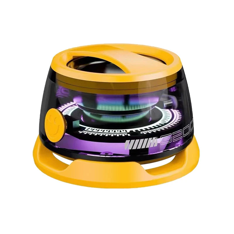 Altoparlante Bluetooth Magnetico Portatile Per Viaggiatori Con Luce RGB Dinamica E Compatibile Con iOS