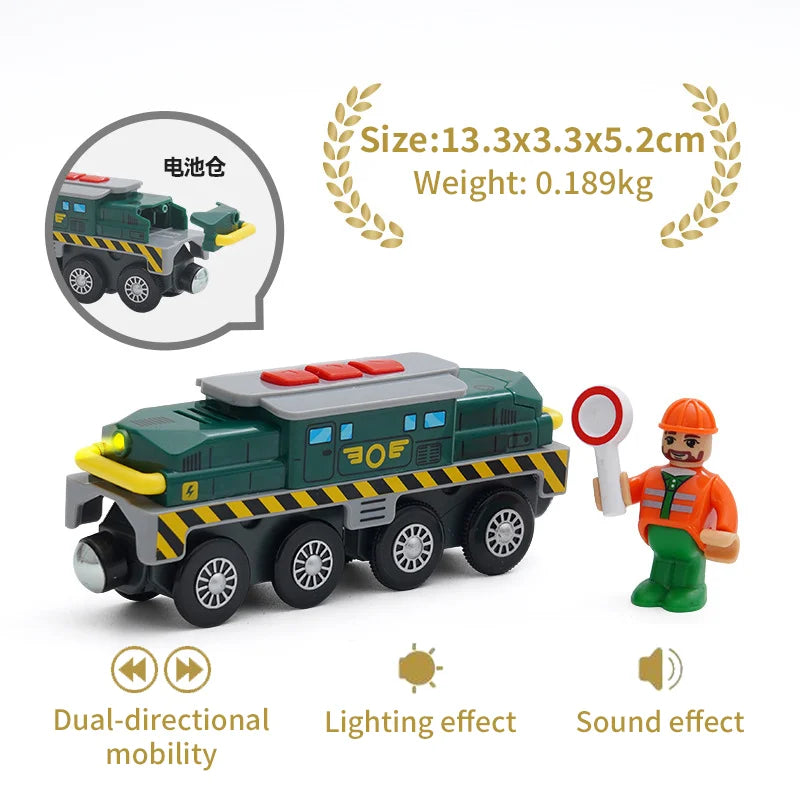 Locomotiva Magnetica Per Treno Ad Alta Velocità Di Simulazione Universale In Legno Per Giochi Educativi Ferroviari