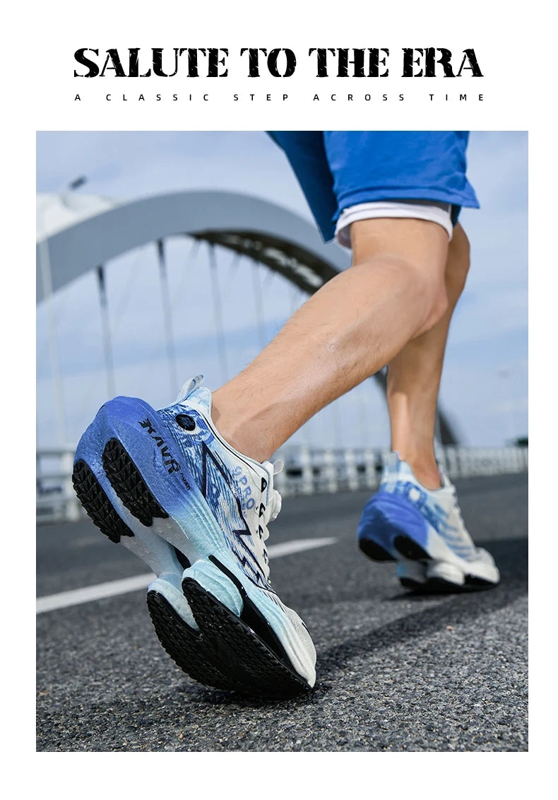 Letcomfit Scarpe Da Corsa Uomo 2025 Ammortizzazione Piastra Carbonio Scarpe Da Ginnastica Maratona Leggere Antiscivolo