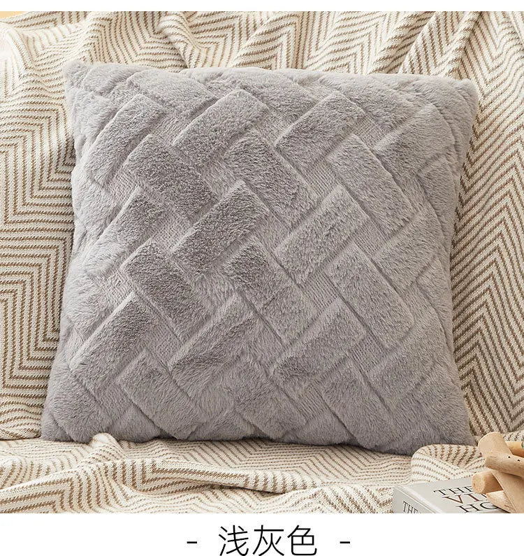 Fodera Per Cuscino In Peluche 45x45 E 30x50 Cm Per Divano Soggiorno Federa Quadrata In Cotone Decorazioni Per La Casa