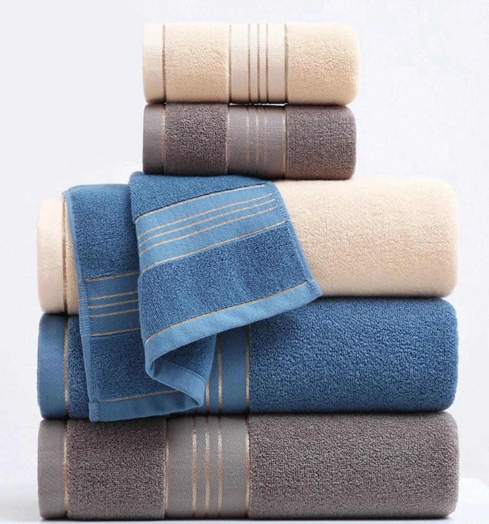 Set da 1 2 4 Pezzi Asciugamani Viso in Cotone Classe A Spessi e Assorbenti Jacquard Cotone Delicati Sulla Pelle Adulti