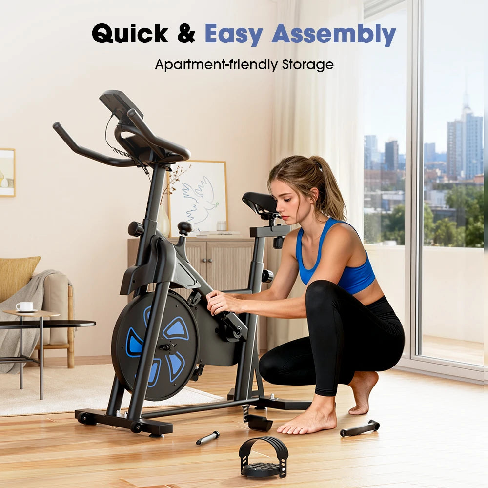 Cyclette Formill QK101 10 Kg Frizione QK116C 12 Kg Magnetico Trasmissione a Cinghia Display Cardio Domestico