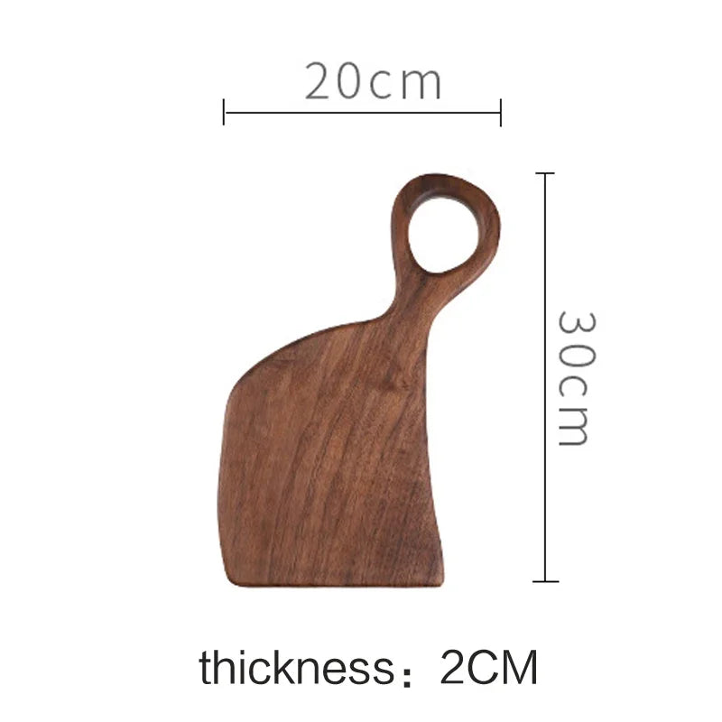 Tagliere Da Cucina In Noce Nera Rettangolare Senza Vernice In Legno Piatto Per Pizza Sushi Pane Vassoio Ecologico