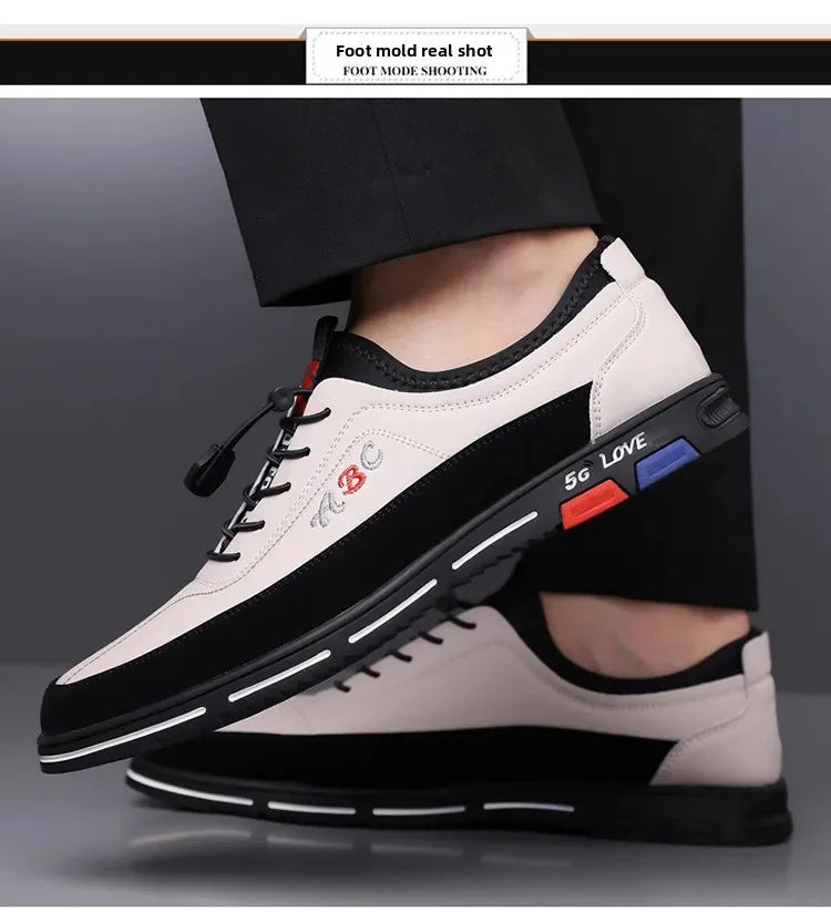 Scarpe Da Uomo Extra Large In Pelle Con Fondo Morbido Primavera Autunno Nuovo Stile 46 47 48 Suola In Gomma Impermeabile