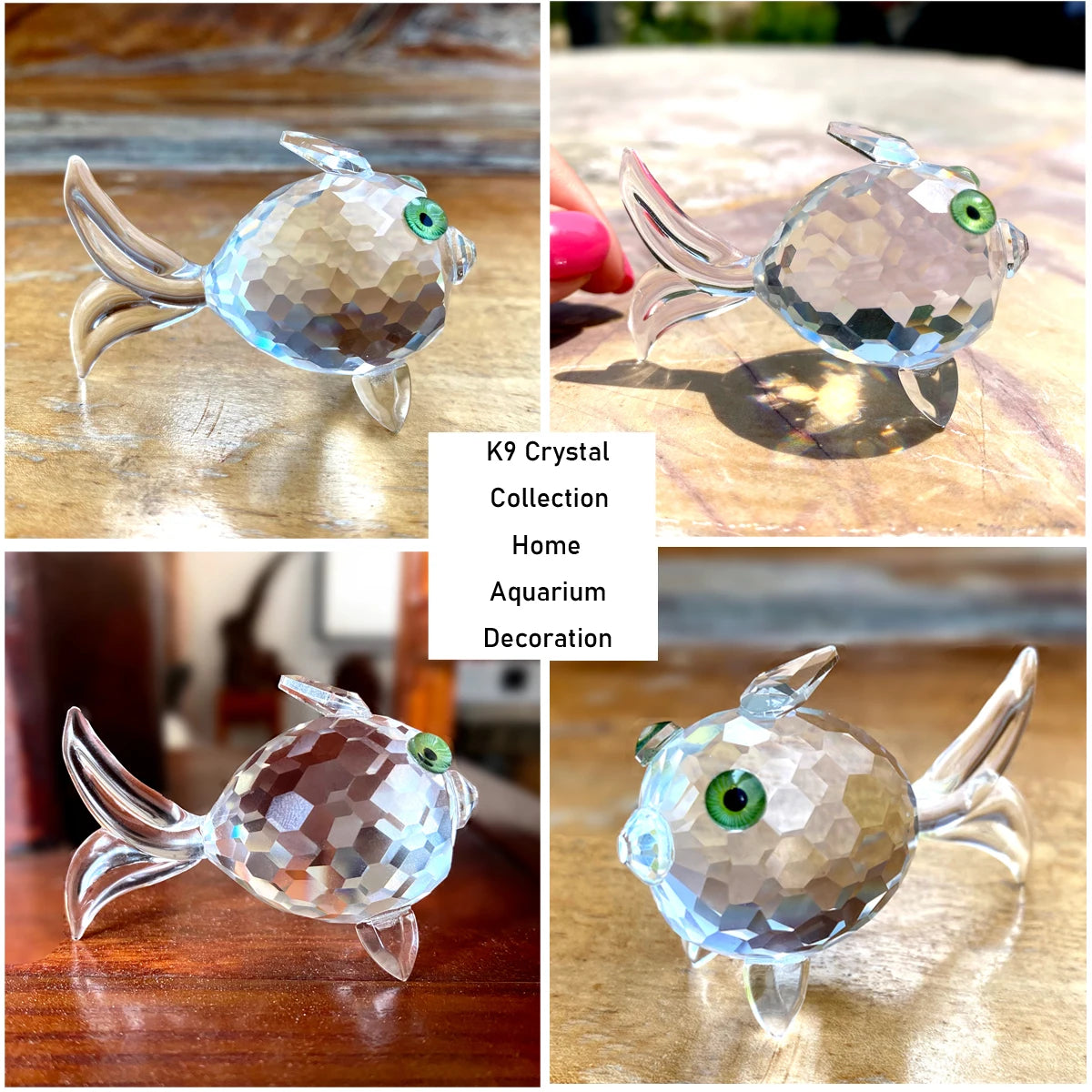 30 Cristallo Trasparente Figurine Animali Carini Scultura in Vetro Decorazioni Ornamento Tavolo Regalo Natale Bambini