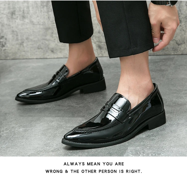 Scarpe Da Uomo In Pelle Oxford Verdi E Viola Scarpe Da Lavoro Classiche Mocassini Casual Eleganti