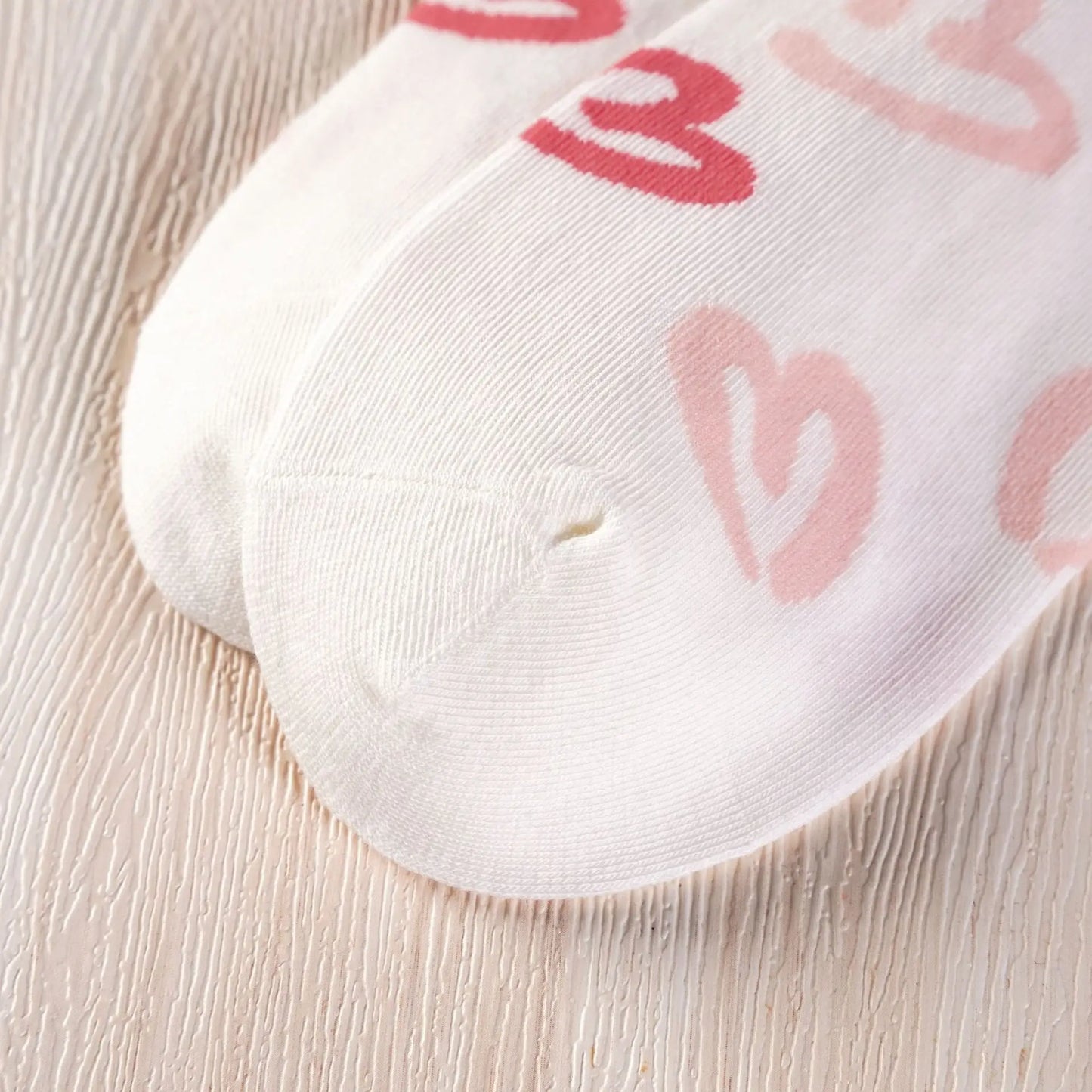 5 Paia Calzini Da Donna In Cotone Set Autunno Primavera Inverno Kawaii Harajuku Rosa Bianco Love Print