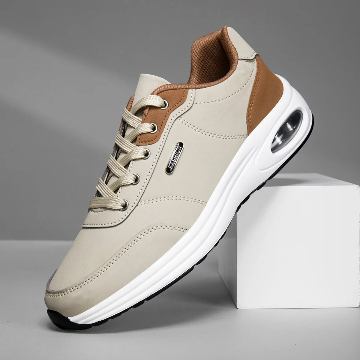 Scarpe Nuove Uomo Primavera Autunno Impermeabili Ammortizzazione Antiscivolo Scarpe Sportive In Pelle Da Tennis