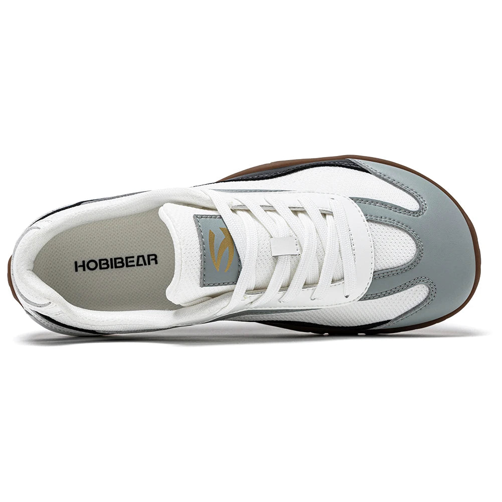 Hobibear Scarpe Da Trekking A Piedi Nudi Unisex Wide Fit Trail Running Scarpe Retrò In Pelle Artificiale Zero Drop