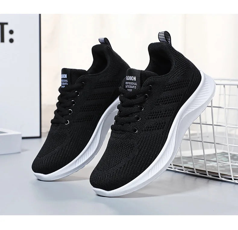 Scarpe da Ginnastica da Donna Traspiranti in Rete Monofacciale con Suola Morbida Ideali per Running e Allenamento