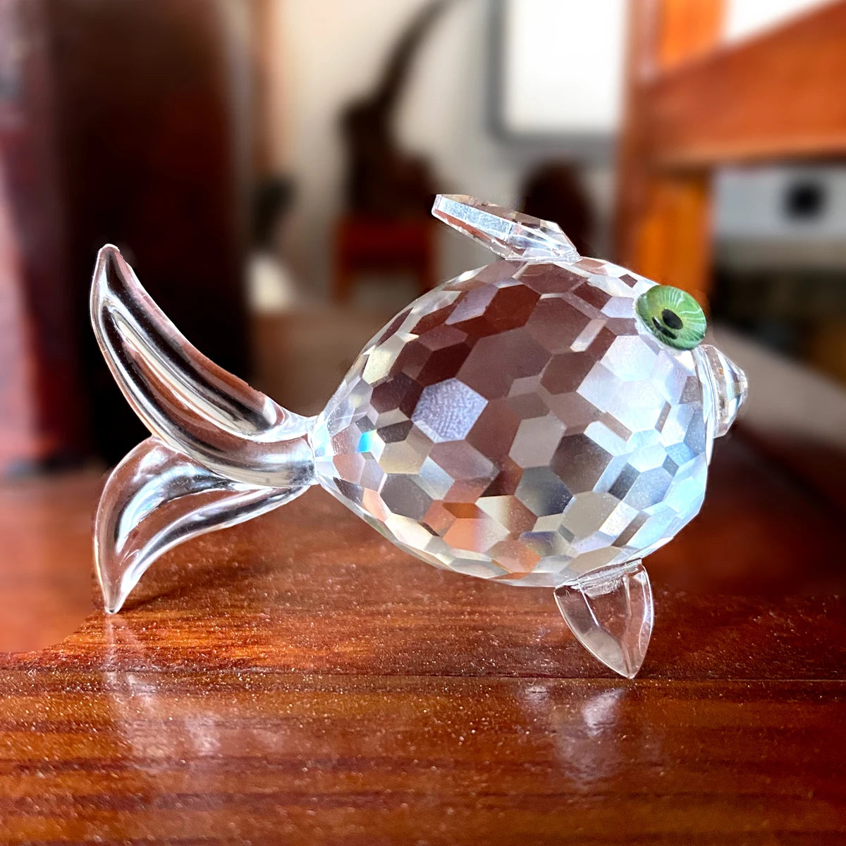 30 Cristallo Trasparente Figurine Animali Carini Scultura in Vetro Decorazioni Ornamento Tavolo Regalo Natale Bambini