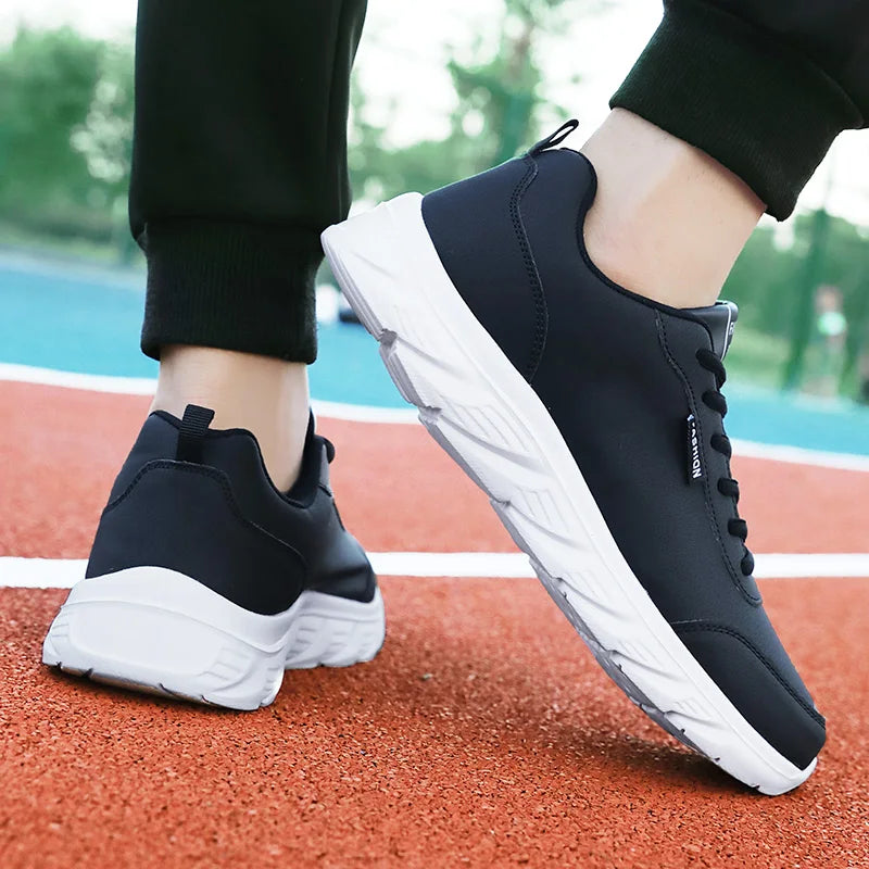 Scarpe Da Uomo In Pelle Traspiranti Da Corsa Scarpe Casual Vulcanizzate Sneakers Per Tempo Libero