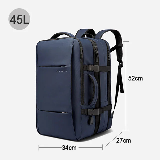 Zaino Espandibile BANGE Da Uomo Per Laptop 17,3 Pollici Impermeabile Grande Capacità Per Viaggio E Escursionismo